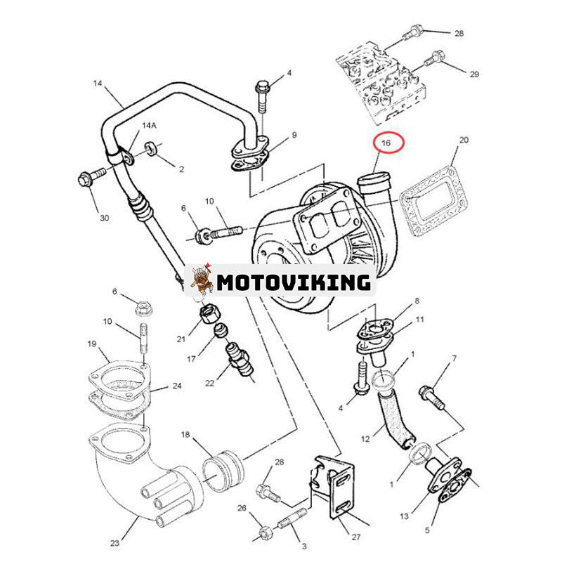 Turbo TA3123 Turboladdare 0R-9512 118-8384 för Caterpillar CAT Engine 3054 Teleskoplastare TH103 TH62 TH63 TH82 TH83