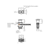 PTO Switch Ersätter 430-330 103-5221 Exmark Grasshopper 183925 JD AM131966 Toro 1-633673 Everride 136574 Delta 6201-342 ZTR gräsklippare