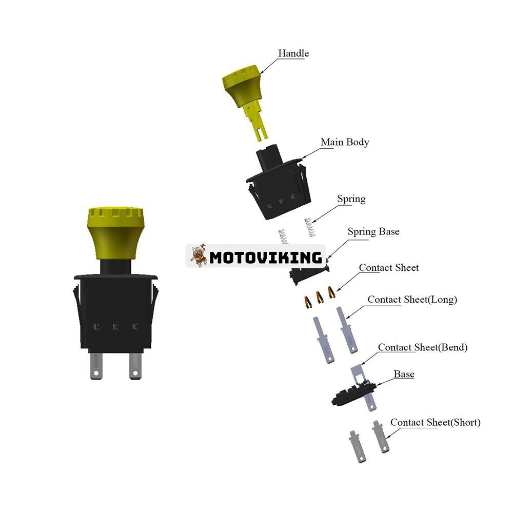 PTO Switch Great Dane AM118802 Delta 6201-01 AM116235 AM116235 103-5221 1-633673 for Kubota TG1860 TG1860G JD 3120 3203 3320 3520 3720 G15 GS25 GS30 GS45 GS75 HD45 HD75