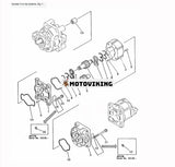 För Komatsu hjullastare WA600-1 WA600-1H WA600-1L Hydraulpump 705-58-46001 705-58-46000