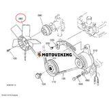 Fläkt 1K162-74110 för Kubota Engine D722 Grävmaskin K008-3