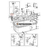 Oljepump 477547 471733 för Volvo Engine TAMD61A TAMD62A TAMD71A TAMD72A TAMD74A Grävmaskin EW200 EC200 EC230B EW230B EC300 EC280