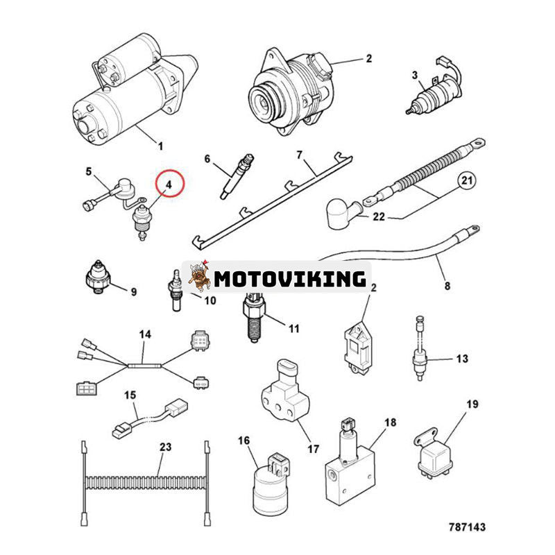 12V avstängningsmagnetventil 17/918121 för JCB-grävmaskin 8052 8056 8060 8080