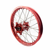 19X185 Hjul Fantic Red Hub Glans Röd Fälge Nickle Niplar