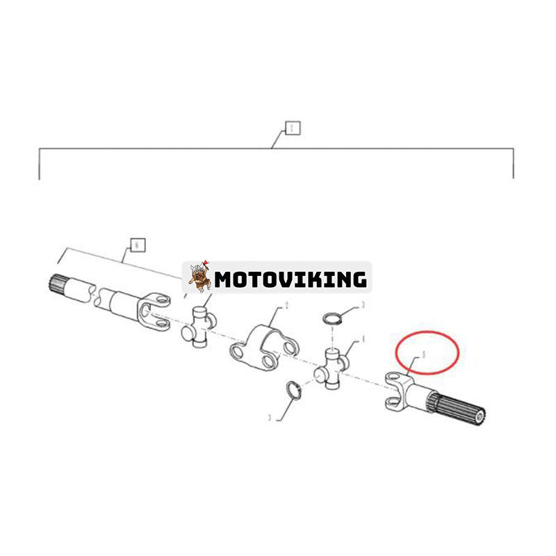 Drivaxel 144463A1 85805997 för CASE Lastare 570LXT 570MXT 570NXT 580L 580M 580SL 580SM 580SR 590SR Gaffeltruck 585G 586G 586H 5 888