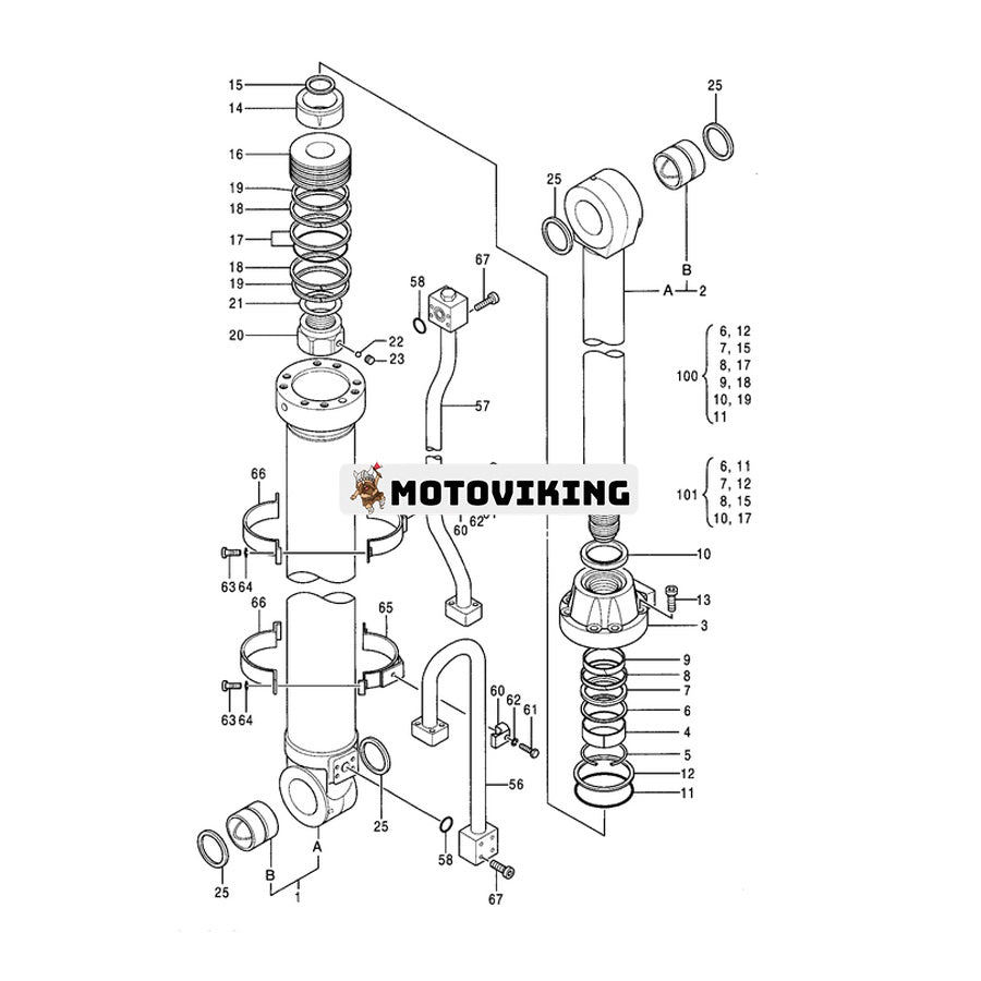 För Hitachi grävmaskin EX400-3 EX400LC-3 EX400H-3 EX400LCH-3 EX400-5 Arm Cylindertätningssats 4438679