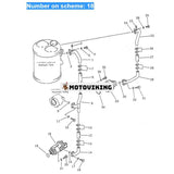 För Komatsu hjullastare WA450-1 WA470-1 Hydraulisk kugghjulspump 705-52-20100