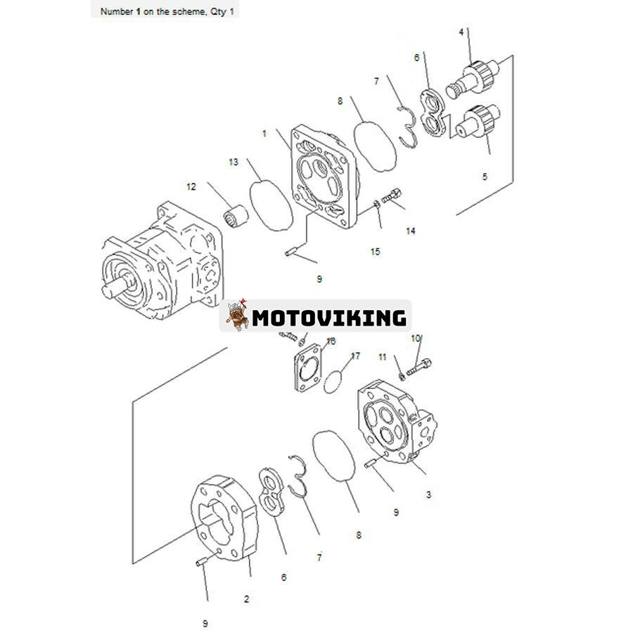 För Komatsu dumper HD255-5 HD405-6 HD325-6 HD325-6W Hydraulpump 705-52-30290