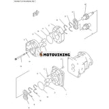 För Komatsu Väghyvel GD705A-4A GD705A-4 GD705A-3A GD705A-3 Hydraulpump 705-52-20090 705-52-20160