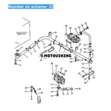 För Komatsu grävmaskin PC80-1 Hydraulpump 705-52-20050