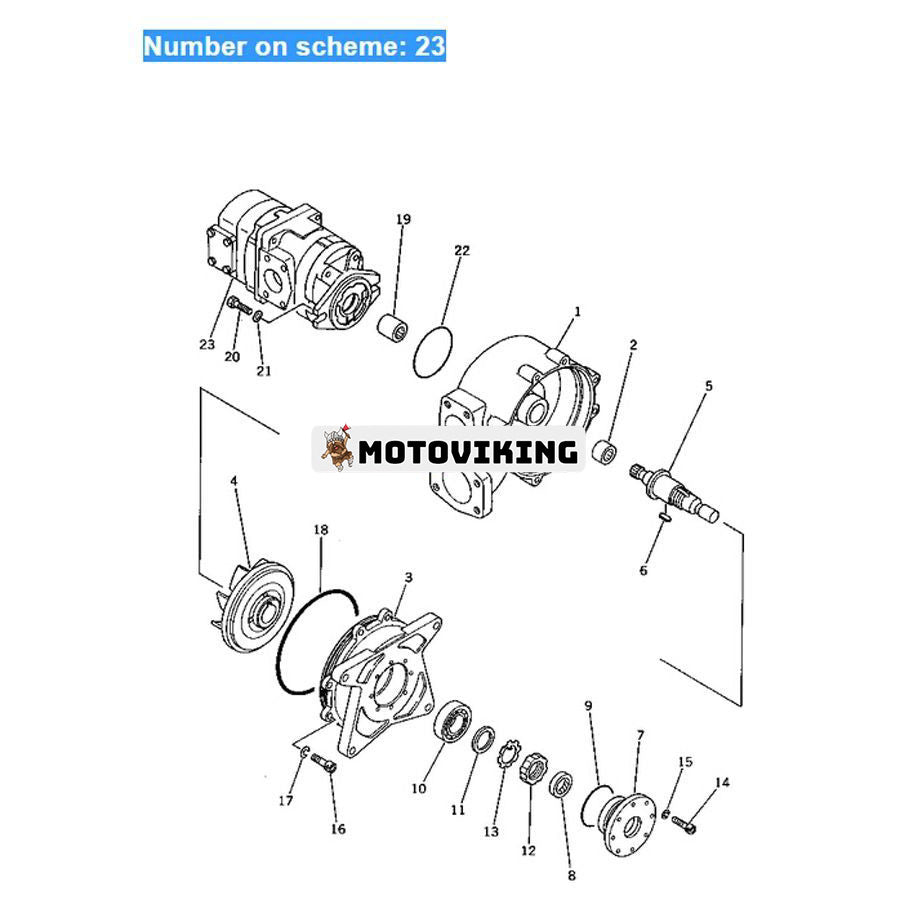 För Komatsu grävmaskin PC200-2 PC200LC-2 PC220-2 PC220LC-2 Hydraulpump 705-51-10020