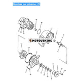 För Komatsu grävmaskin PC200-2 PC200LC-2 PC220-2 PC220LC-2 Hydraulpump 705-51-10020