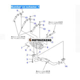 För Komatsu grävmaskin PC28UD-2 PC28UG-2 PC28UU-2 Hydraulpump 705-41-08240