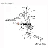 För Komatsu grävmaskin PC28UU-2 PC28UD-2 PC28UG-2 huvudpump 705-41-08100