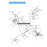 För Komatsu hjullastare WA450-1 WA470-1 WF450T-1 Hydraulisk kugghjulspump 705-12-40040 705-22-40110