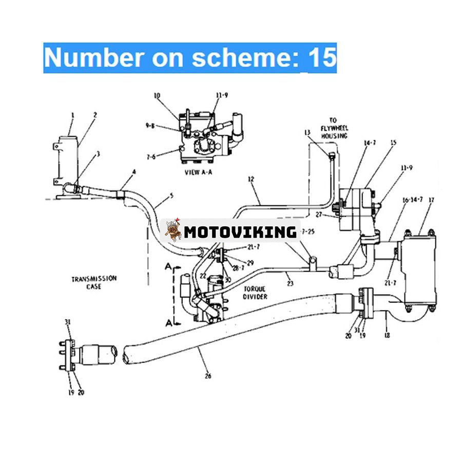 För Caterpillar traktor CAT D7F D7G D8K D9H Motor 3306 D342 D353 hydraulisk växelpump 2P-9239