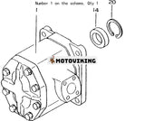 För Komatsu Rörläggare D155C-1 D155C-1P D155C-1P-ZZ D355C-3 Hydraulpump 07436-66101 07436-66102