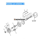 För Komatsu Bulldozer D60A-8 D60E-8 D60F-8 D60P-8 Hydraulpump ASS'Y 07430-72301