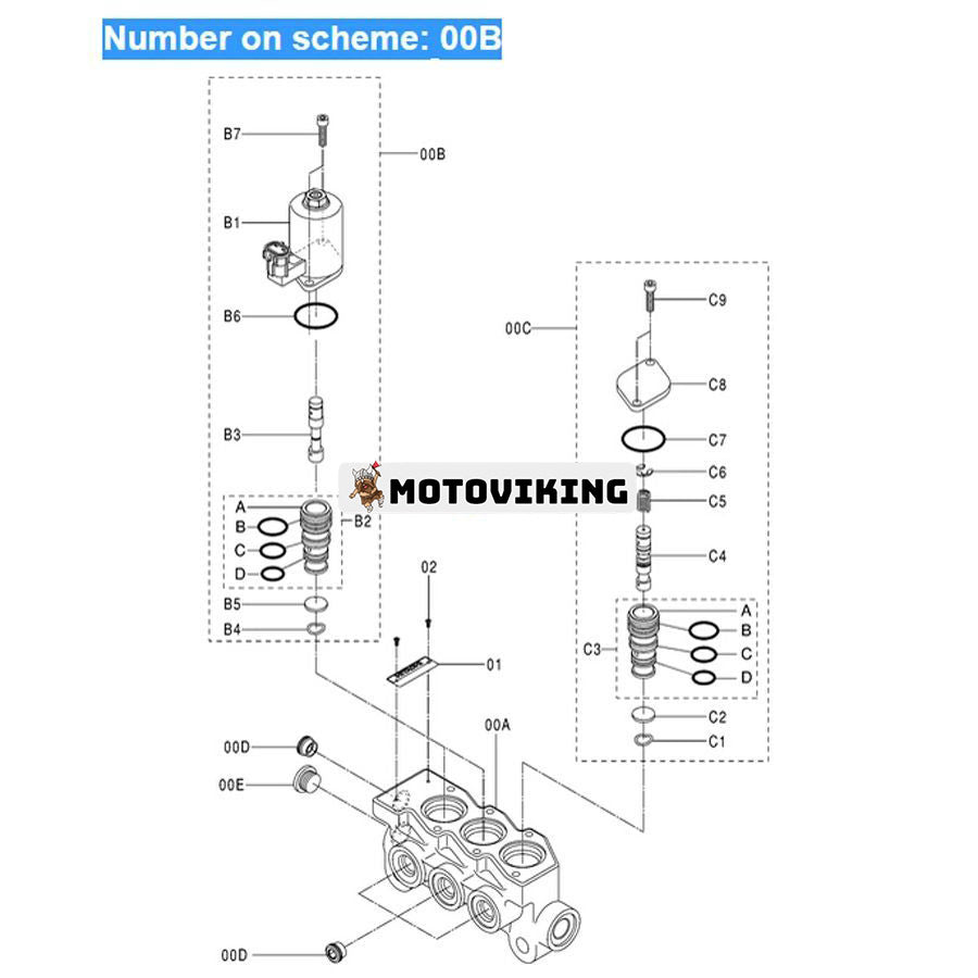 För Hitachi grävmaskin ZX200-5G ZX280-5G ZX330-5G ZX470-5G ZX870-5G magnetventil 9314145