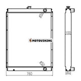 För Sumitomo grävmaskin SH210A3 Vattentank Kylarkärna ASS'Y KRH1628