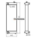 För Sumitomo grävmaskin SH450-3 SH450-5 SH460HD-5 Vattentank Kylarkärna ASS'Y