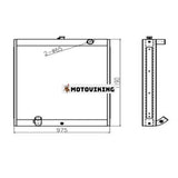 För Doosan Grävmaskin DH330 Vattentank Radiator ASS'Y