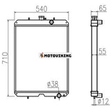 För Kubota grävmaskin KX185 Vattentank Radiator Core ASS'Y