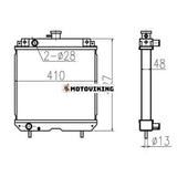 För Kubota B2400 Vattentank Radiator Core ASS'Y