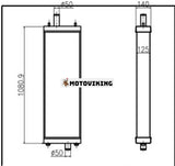 För Komatsu Grävmaskin Bulldozer D65 Vattentank Radiator Core ASS'Y