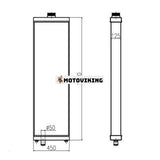 För Komatsu Bulldozer D375A-5 Vattentank Kylarkärna ASS'Y