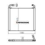 För Kato Grävmaskin HD1430R HD2045III Hydrauloljekylare