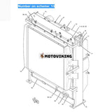 För Caterpillar Grävmaskin CAT 315D L 319D L 319D LN Motor C4.2 Hydraulisk oljekylare 281-3525