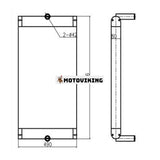 För Caterpillar Grävmaskin CAT 315D L 319D L 319D LN Motor C4.2 Hydraulisk oljekylare 281-3525