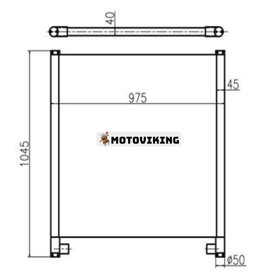 För Hitachi grävmaskin ZX350-3G ZX360H-3G hydraulisk oljekylare