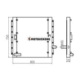 För Hyundai Grävmaskin R210-5 Hydraulisk oljekylare