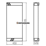 För Sany Grävmaskin SY215C-9 Hydruli Oljekylare