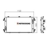 För Volvo Grävmaskin EC240B EC290B Hydrauloljekylare Gammal typ VOE14514357