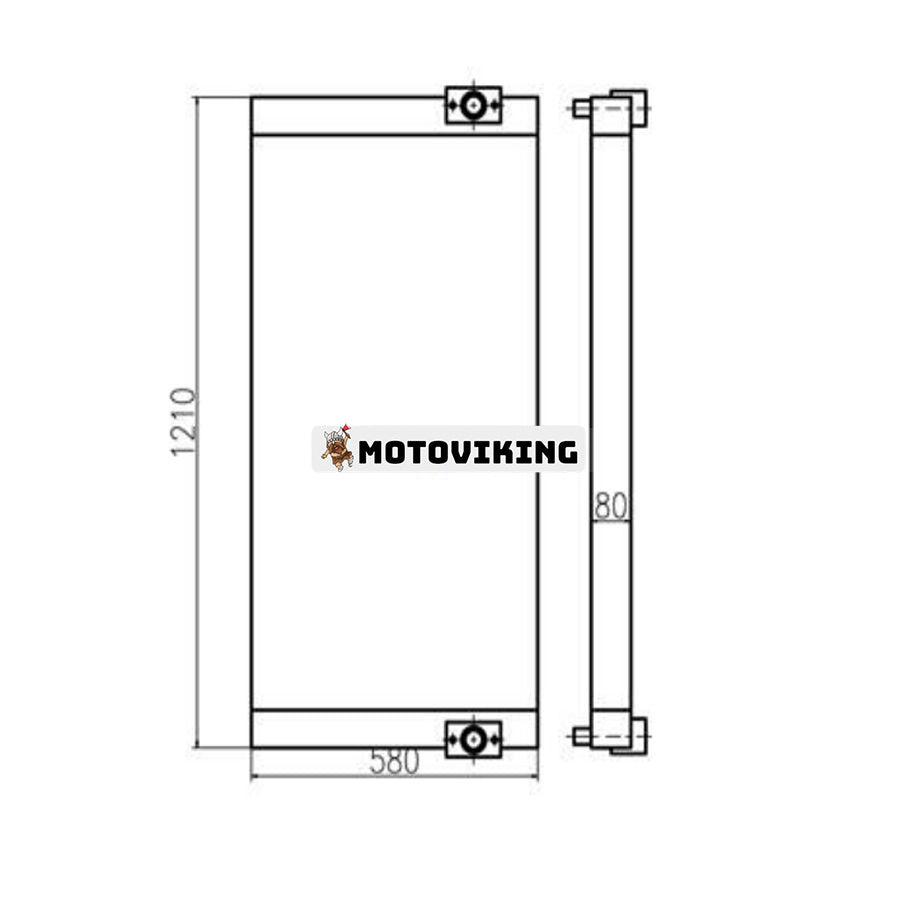 För Sumitomo grävmaskin SH320 SH360HD-5 hydraulisk oljekylare