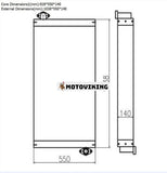 För Caterpillar grävmaskin CAT 329D hydraulisk oljekylare