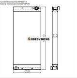 För Caterpillar grävmaskin CAT 329D hydraulisk oljekylare