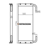 För Hitachi grävmaskin ZX250-3 ZX260-3 hydraulisk oljekylare