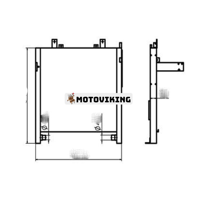 För Lonking LG6235D Hydrauloljekylare