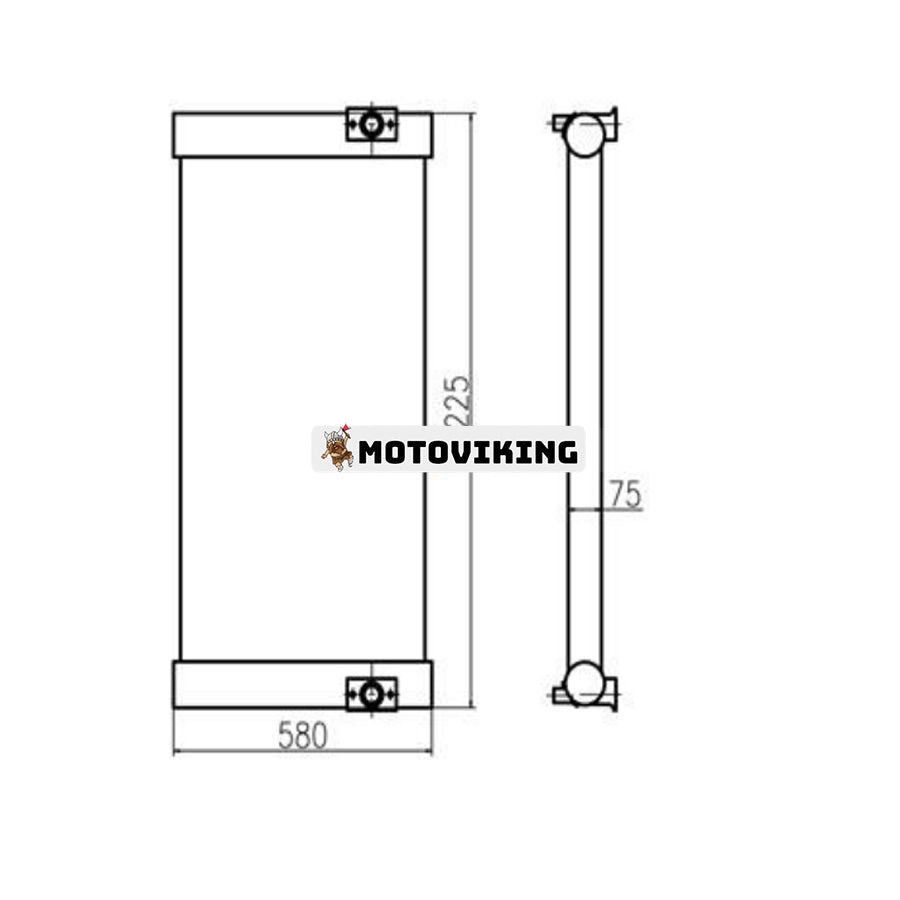 För Sumitomo grävmaskin SH450-3 SH450-5 hydraulisk oljekylare