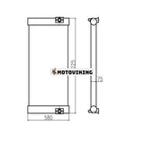 För Sumitomo grävmaskin SH450-3 SH450-5 hydraulisk oljekylare