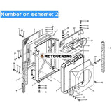 För Volvo Grävmaskin EC135B EC140B Hydraulisk oljekylare VOE14507937