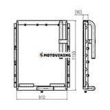 För Doosan Grävmaskin DH330 Hydraulisk oljekylare