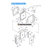 För Komatsu Grävmaskin PC60-7 PC60-7-B PC70-7 PC70-7-B Hydrauloljekylare 201-03-72123