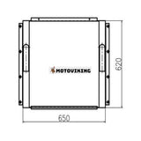 För Caterpillar grävmaskin CAT E120 E140 Hydrauloljekylare 096-7689 1R-7857