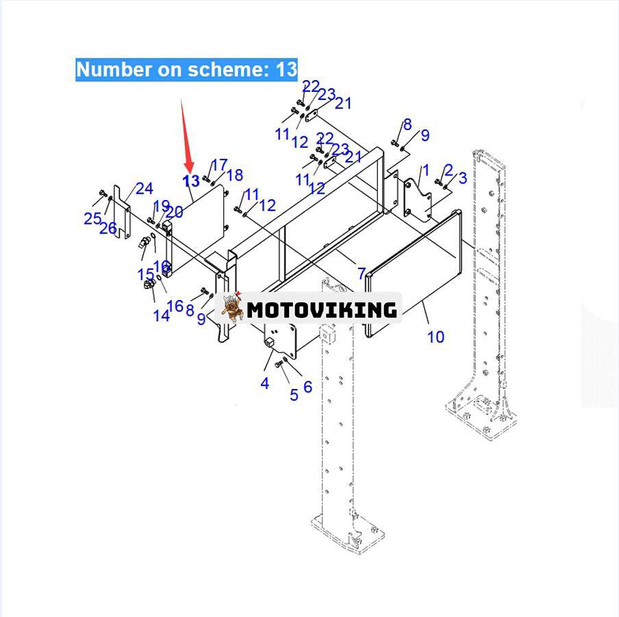 För Komatsu grävmaskin PC600-8 PC800-8 PC850-8 Hydrauloljekylare 209-03-41130