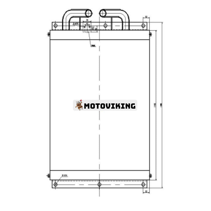 För Hyundai Grävmaskin R455LC-7 Hydraulisk oljekylare